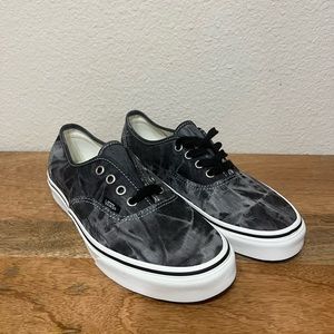 Black and White Vans Skate Shoe